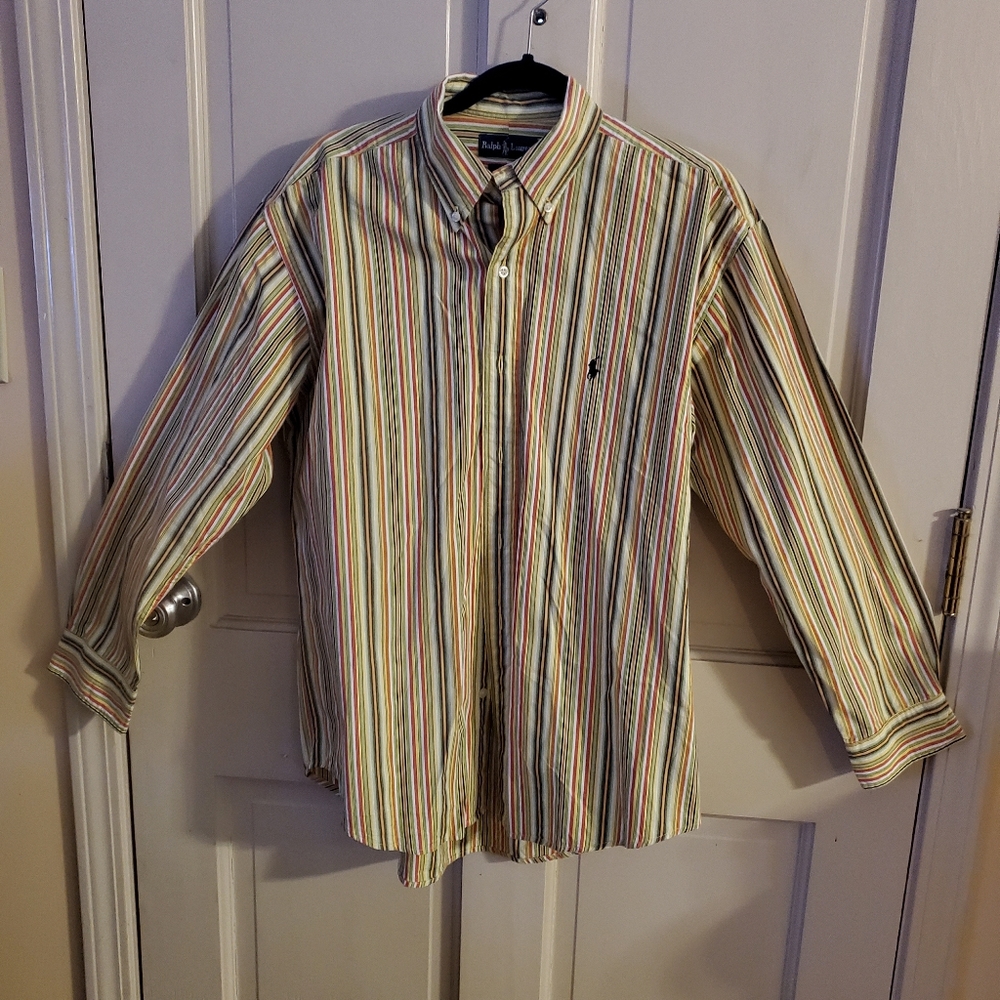 Euc. Ralph Lauren Polo. "Blake" Sz L. Striped